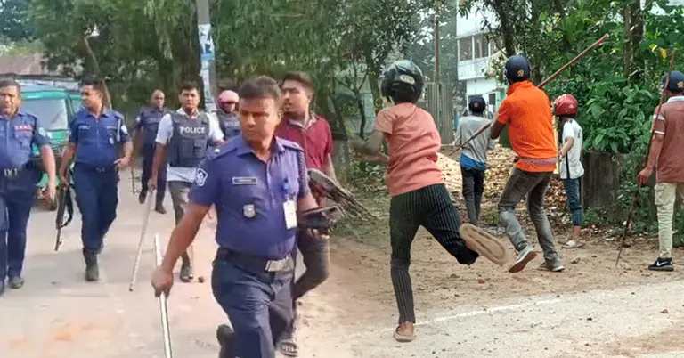 ব্রাহ্মণবাড়িয়ায় সংঘর্ষ ও পরবর্তিতে পুলিশের নিয়ন্ত্রণ